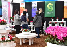 Visitors visiting the booth of Schoneveld. 